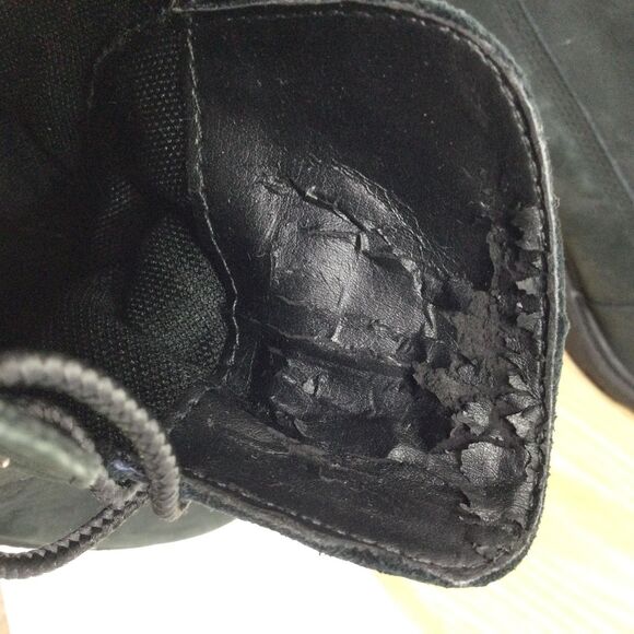 Timberland Womens Amston Wedge Ankle Boot Earthkeepers Leather Black Size US 8 - Picture 12 of 14